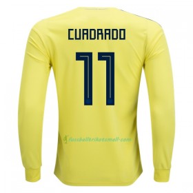 Fußballtrikots Kolumbien Cuadrado 11 WM 2018 Langarm Heimtrikotsatz kaufen